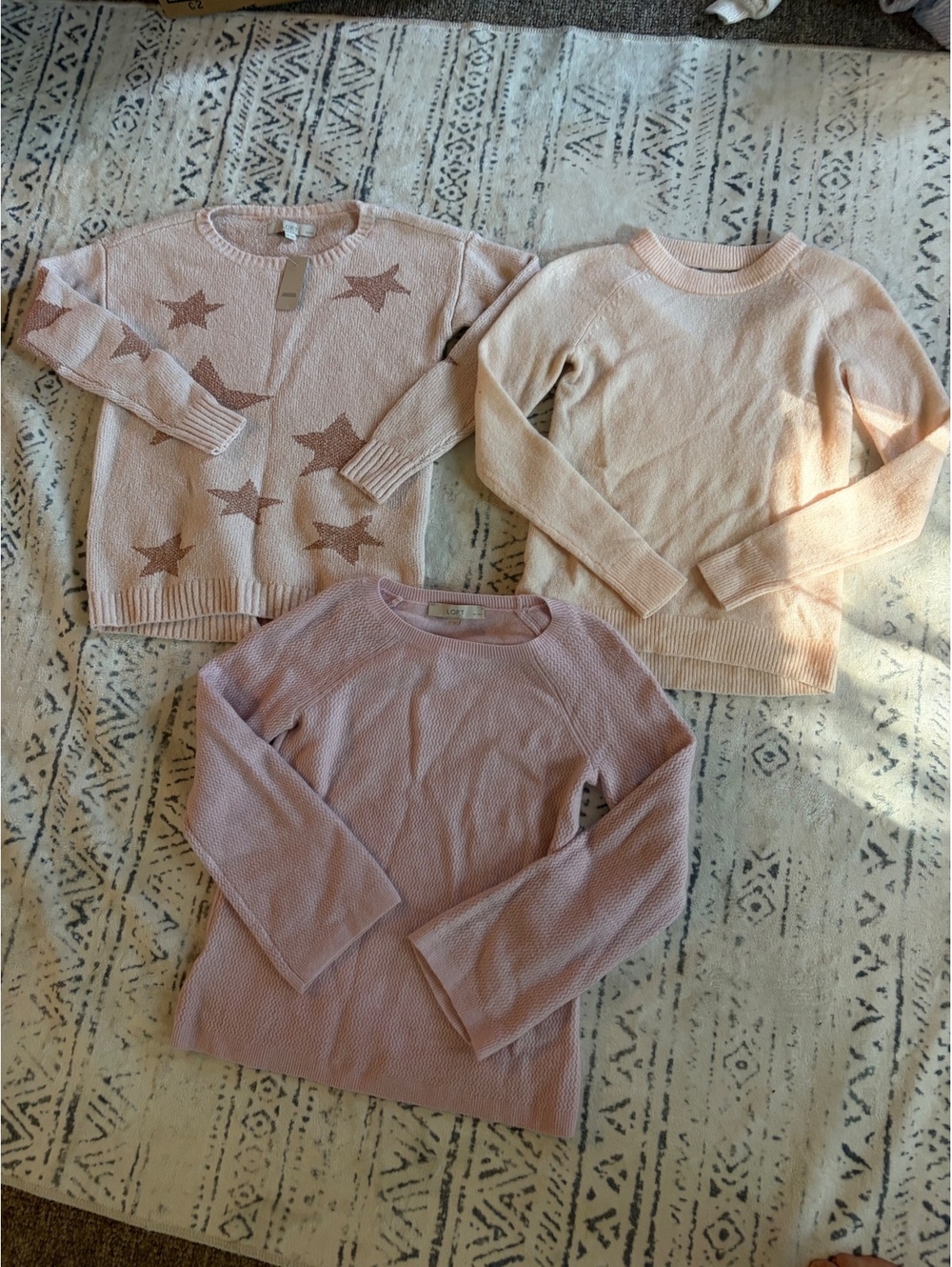 LOFT Petite Pink Sweaters Bundle - Size XXSP